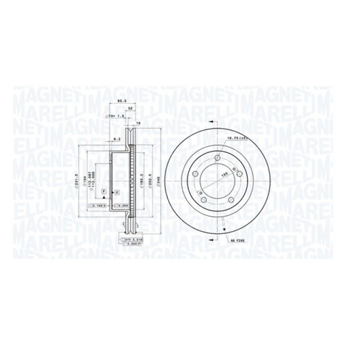 Bild von Hochwertige Bremsscheiben von Magneti Marelli