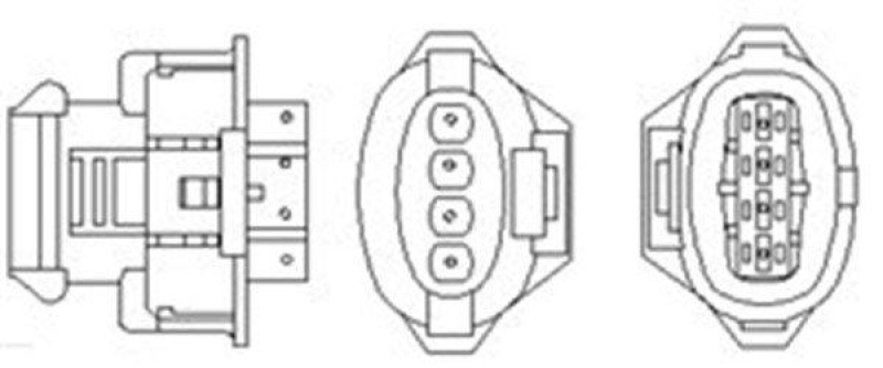 Bild von MAGNETI MARELLI 466016355138 Lambdasonde Regelsonde, Lambda Sensor beheizt 4 OPEL: Vectra C Saloon