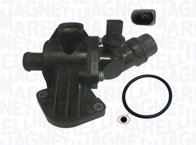 Bild von MAGNETI MARELLI 352317102180 Kühlwasserthermostat Thermostat, Thermostat, Kühlmittel, Kühler Thermostat 105 mit Dichtung mit Sensor AUDI: A3 Sportback
