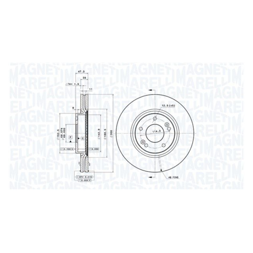 Bild von MAGNETI MARELLI Bremsscheibe im Test