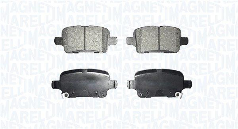 Bild von MAGNETI MARELLI Bremsbelagsatz, Scheibenbremse hinten rechts links  für BUICK (SGM) CHEVROLET OPEL 13454674 42679627 39021615 363916060917