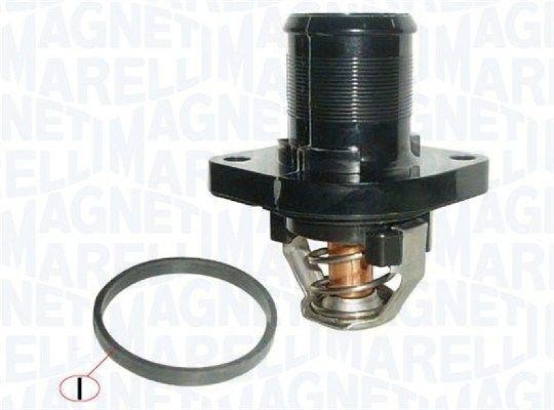 Bild von MAGNETI MARELLI 352317101030 Kühlwasserthermostat Thermostat, Thermostat, Kühlmittel, Kühler Thermostat 89 mit Dichtung RENAULT: TRAFIC 2 Kasten
