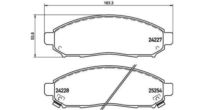Bild von Magneti Marelli 363700456096 - Bremsbelagsatz, Scheibenbremse