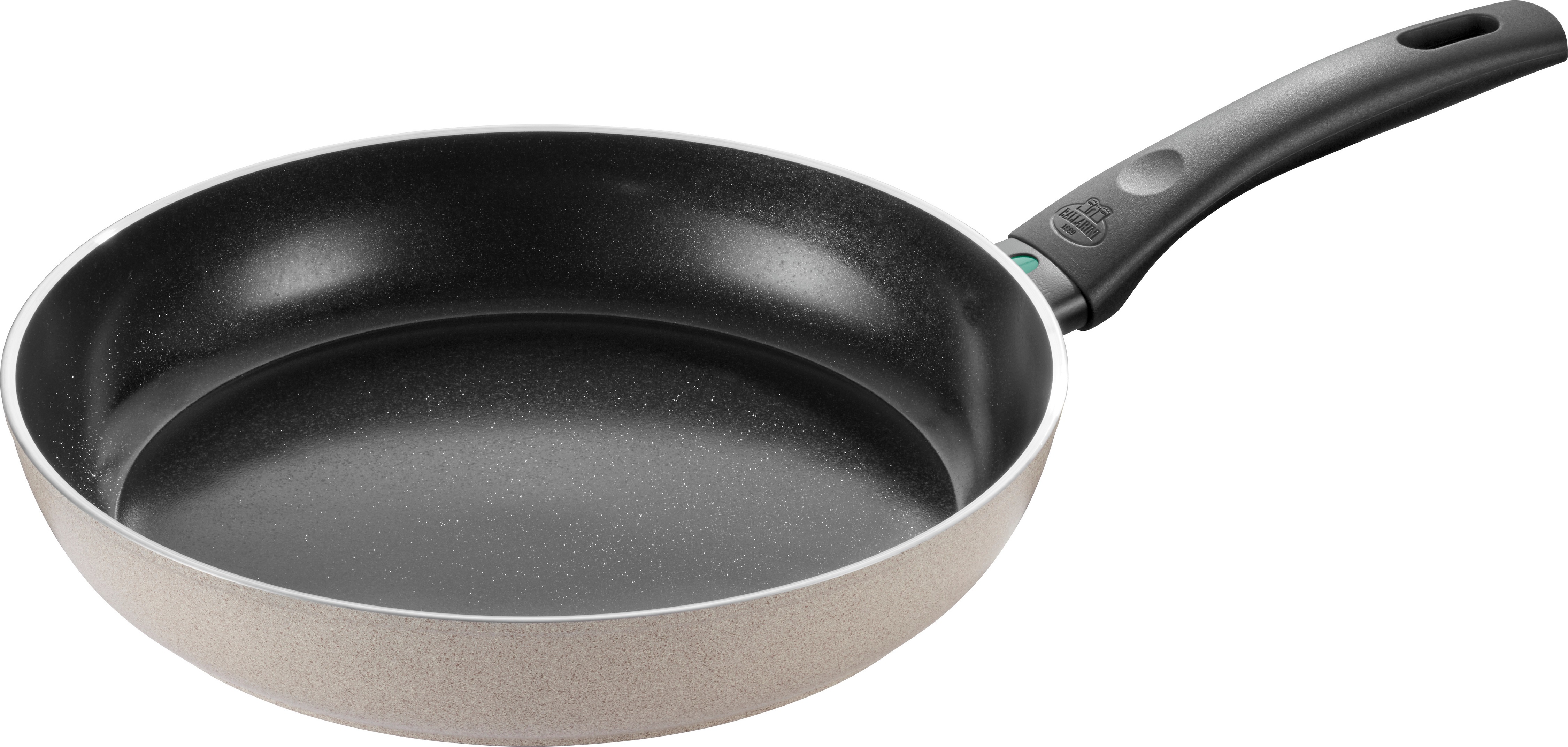 Bild von BALLARINI Ledro Bratpfanne, 28 cm, Aluminium, Induktionsgeeignet, Keramik-Antihaftbeschichtung, Thermopoint, Made in Italy, Beige