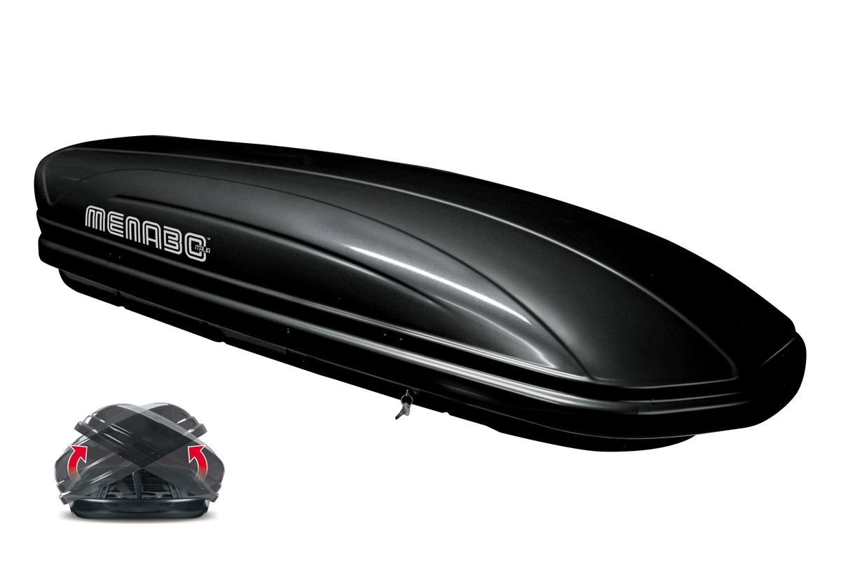 Bild von Menabo Mania 580 schwarz glänzend Duo-Lift Dachbox  000035600000