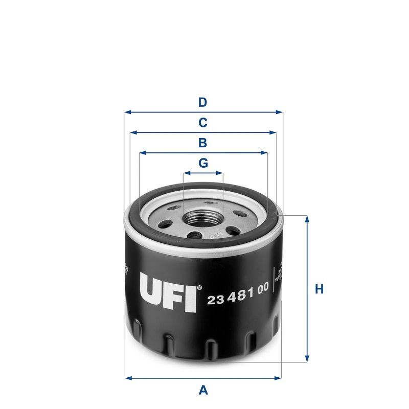 Bild von UFI 24.ONE.01 Kraftstofffilter Leitungsfilter, Spritfilter Filtereinsatz 9,5 8 FIAT: Ducato III Van, Ducato III Platform / Chassis, Ducato III Minibus