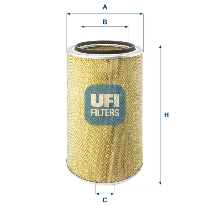 Bild von UFI 27.007.00 Luftfilter Motorluftfilter, Filter für Luft 470 302 Filtereinsatz
