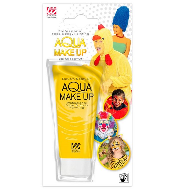 Bild von Widmann S.r.l. Theaterschminke Aqua Make-up - Tube 30 ml, Gelb