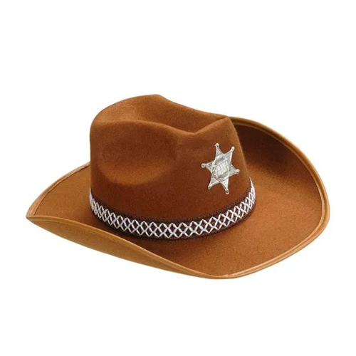 Bild von Widmann Sheriff Hut braun aus Filz für Kinder