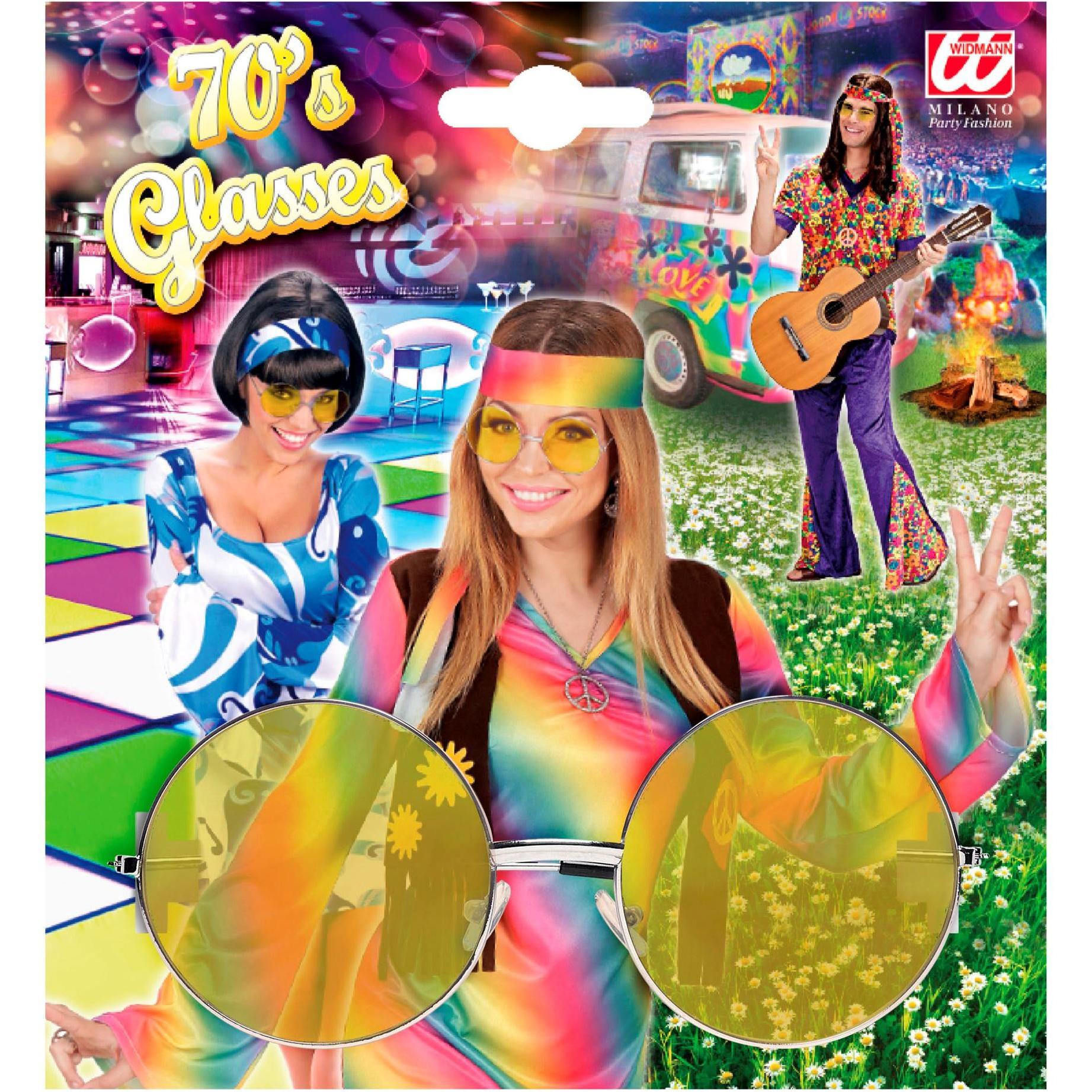 Bild von WIDMANN MILANO PARTY FASHION - Brille 70er Jahre mit farbigen Gläsern, Hippiebrille, Schlagerstar, Fasching