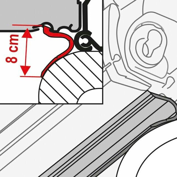 Bild von Fiamma Dichtband Lower Rain Guard für F45 S 3m