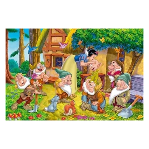 Bild von Clementoni Supercolor Maxi Puzzle Schneewittchen - Guten Morgen