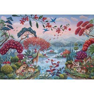 Bild von Clementoni® Puzzle Friedliches Dschungelpuzzle 2000Stück, Puzzleteile