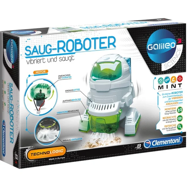 Bild von Clementoni Galileo-Robotics – Saug-Roboter, Robotik für kleine Ingenieure, Einstieg in die Elektronik, High-Tech für Schulkinder, Spielzeug für Kinder ab 8 Jahren von Clementoni 59109