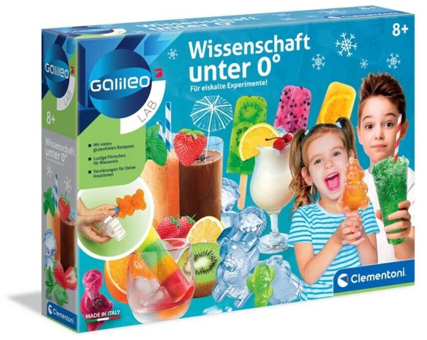 Bild von Clementoni Galileo Lab – Wissenschaft unter 0°, Experimentierkasten zum Selbermachen von EIS, Spielzeug für Kinder ab 8 Jahren, köstliche Experimente fürs Kinderzimmer von Clementoni 59166