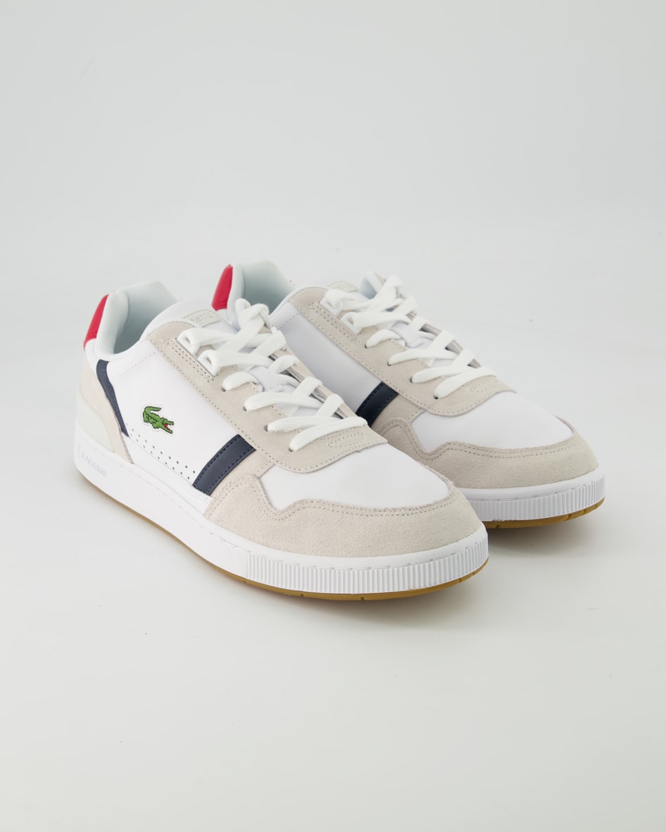 Bild von Lacoste Schuhe - T-Clip Leder (Weiß, Gr. 42)