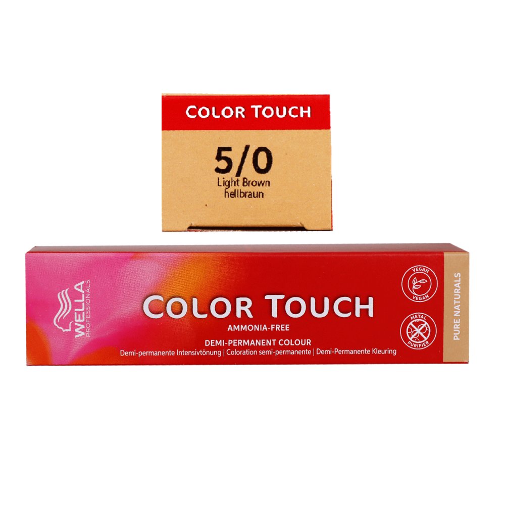 Bild von Wella Color Touch Pure Naturals 5/0 Hellbraun natur 60 ml