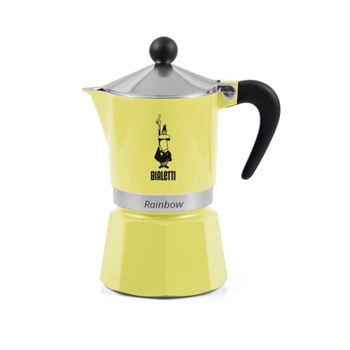 Bild von Bialetti Primavera Rainbow Espressokocher Gelb 3 Tassen