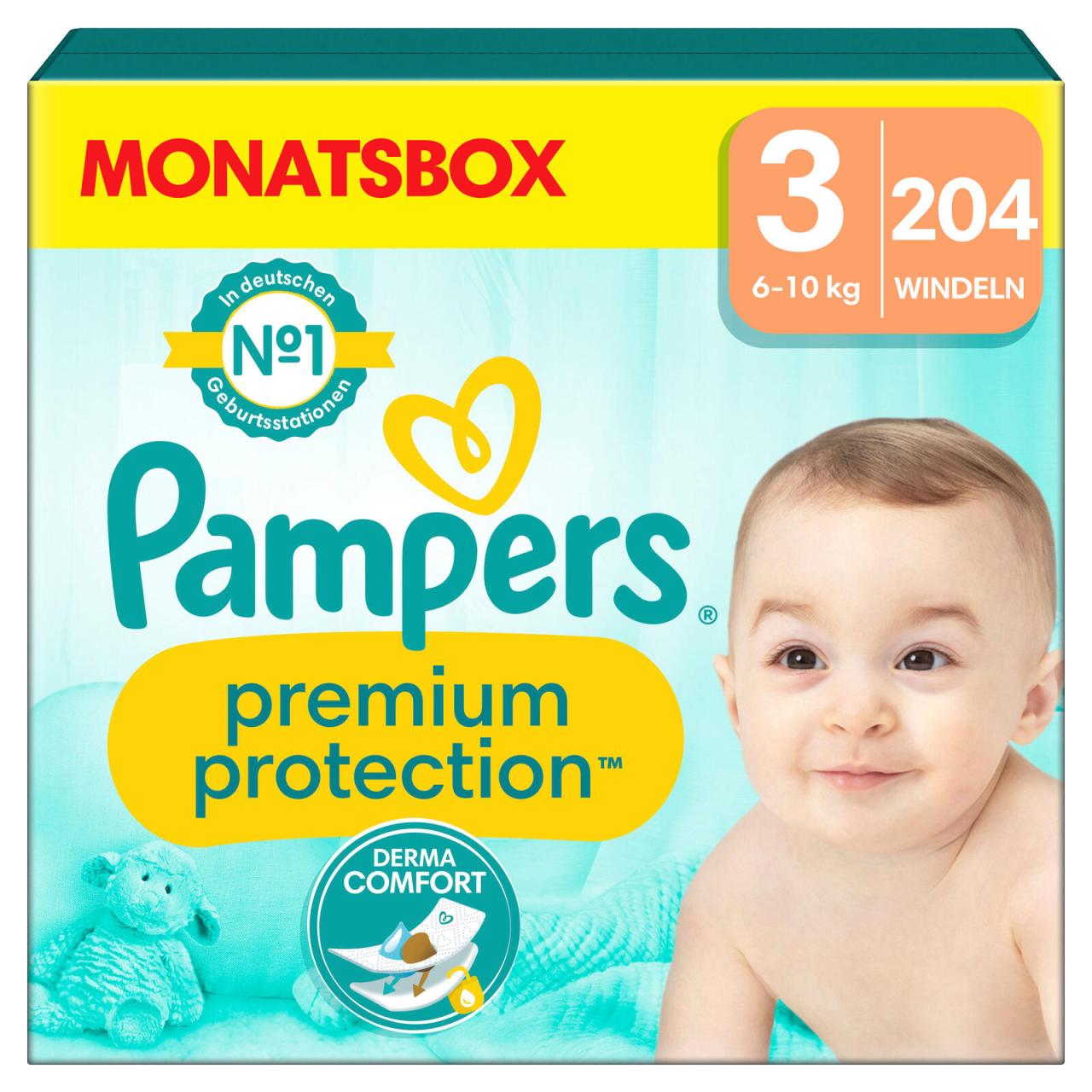 Bild von Pampers® Windeln Premium Protection Größe 3 (6-10kg) für Babys und Kleinkinder (4-18 Monate)
