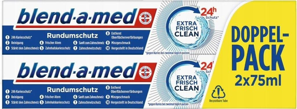 Bild von blend-a-med Rundumschutz Extra Frisch Clean Zahncreme (2 x 75ml)