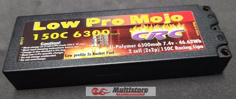 Bild von CRC Rocket Fuel LiPo 2s, 7.4V, 6300mAh, 150c, Super High Output / CRC3717
