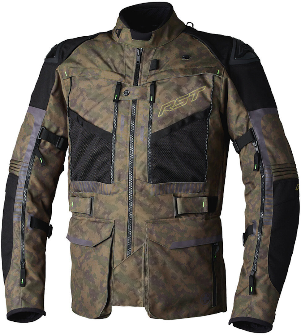 Bild von RST Ranger Motorrad Textiljacke, grün-braun, Größe XL für Männer