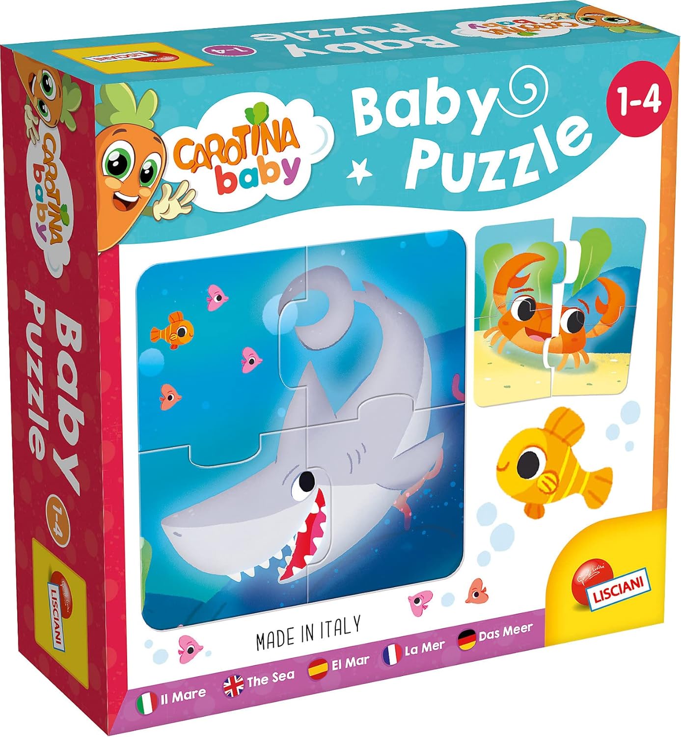 Bild von Spiel Babypuzzel Set, Meerestiere - Carotina Baby, Babypuzzel Set, Meerestiere - Carotina Baby