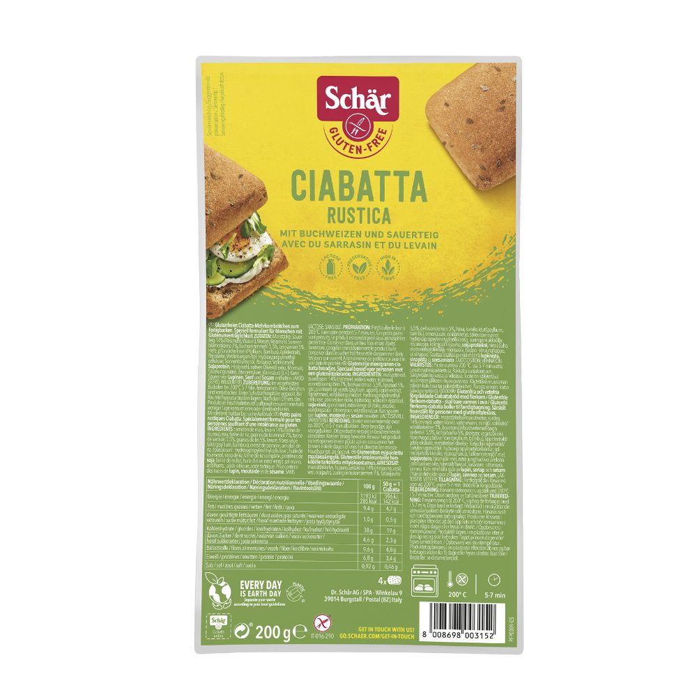 Bild von Schär Ciabatta Rustica glutenfrei