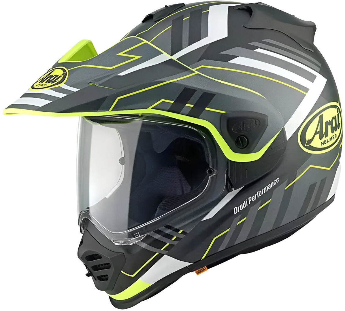 Bild von Arai Tour-X5 Trail Motocross Helm, schwarz-weiss-gelb, Größe M für Männer