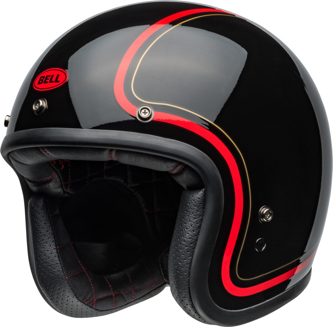 Bild von Bell Custom 500 Chief Jethelm, schwarz-rot, Größe XL für Männer