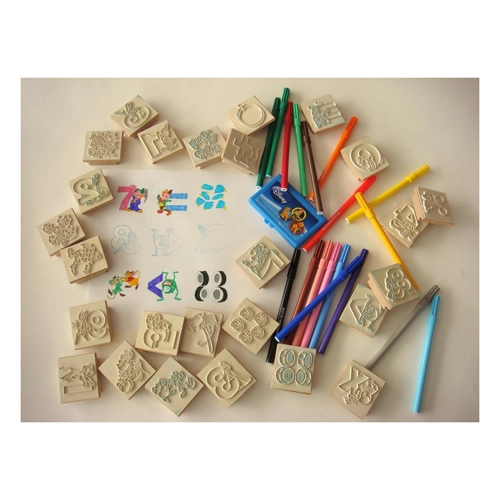 Bild von Multiprint 60 631 1937 - Disney 26er Stempel Set, Siegel Multiprint Illustrated Numbers