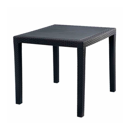 Bild von PROGARDEN Bistro-Tisch 77x77 cm, anthrazit Vollkunststoff