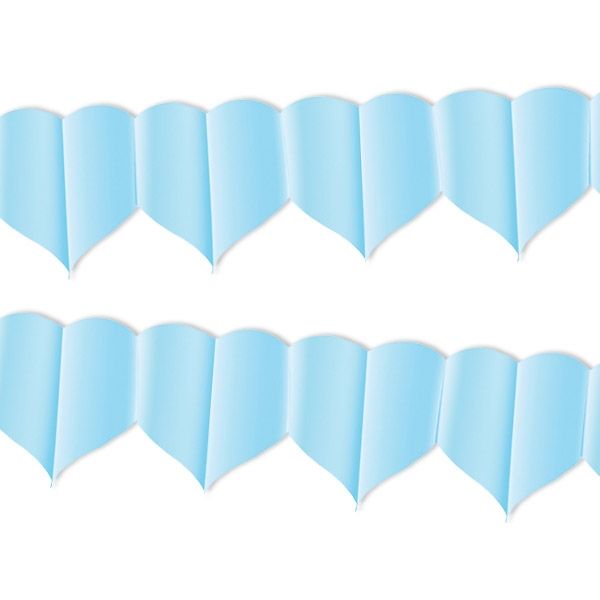 Bild von Girlande, hellblaue Herzen, 1 Stück, 4 m