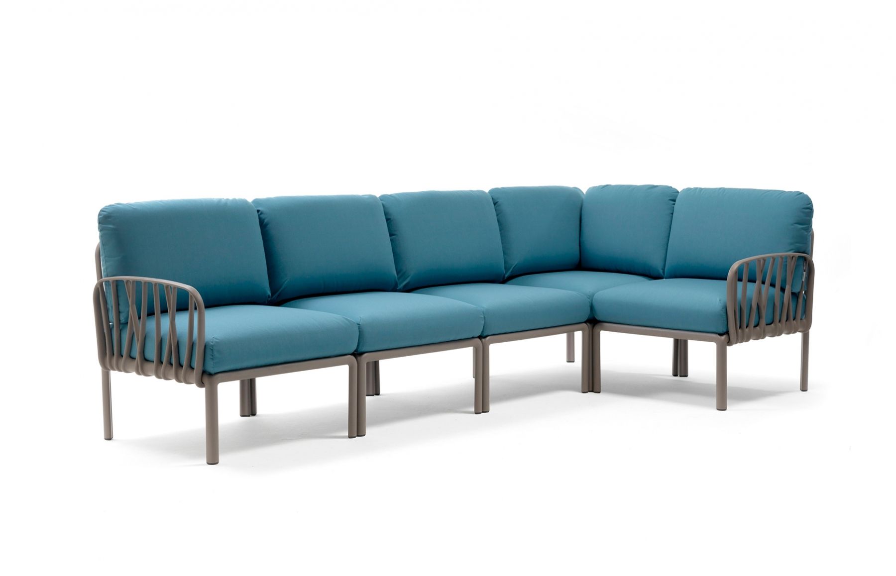 Bild von NARDI KOMODO, 5-teiliges Gartensofa; Farbkombination: Adriatic Sunbrella/Tortora
