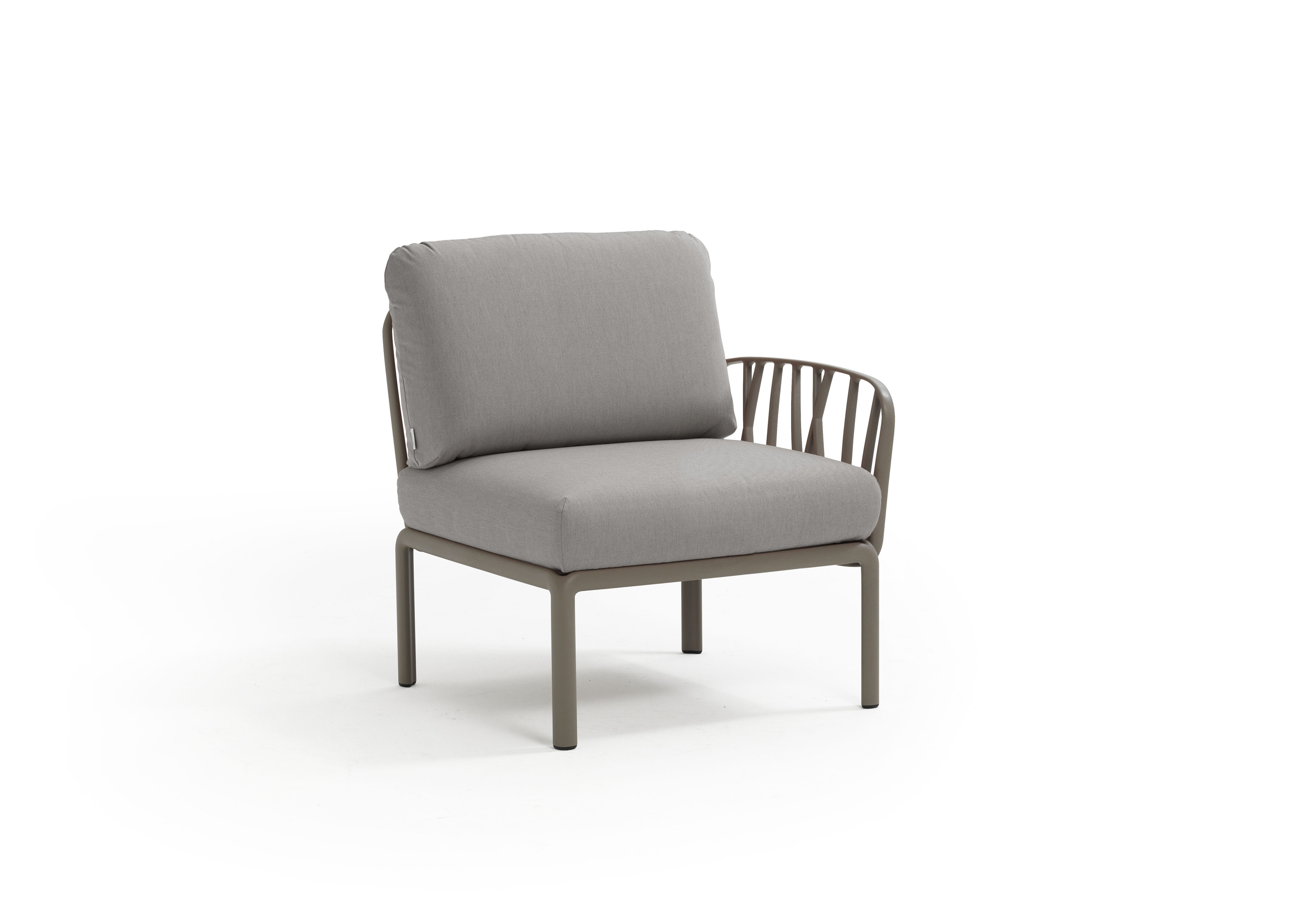 Bild von Nardi Komodo Elemento Terminal - Garten Loungesessel mit einer Armlehne - tortora/grigio