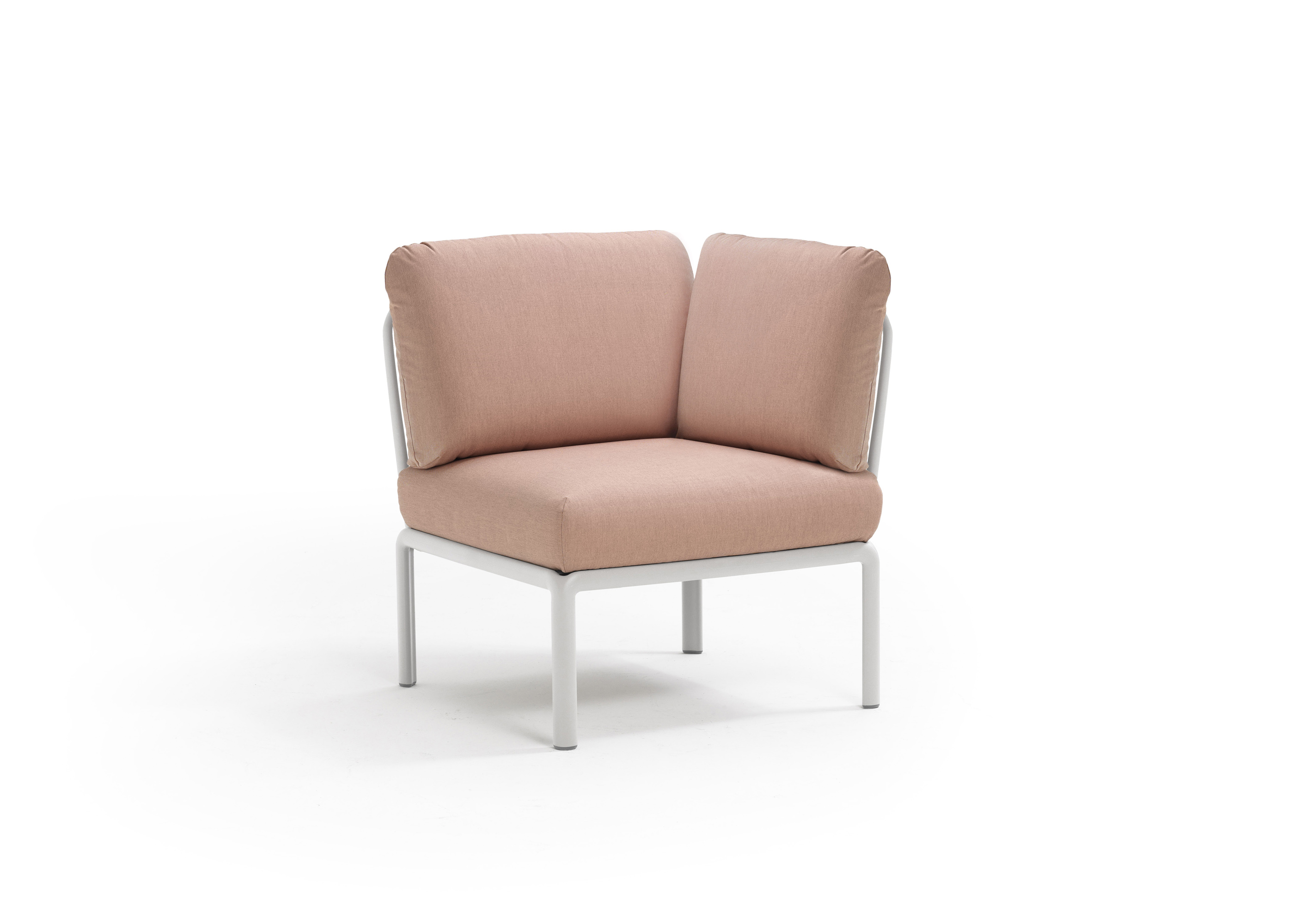 Bild von Nardi Komodo Elemento Angolo - Garten Ecksessel - bianco/rosa quarzo