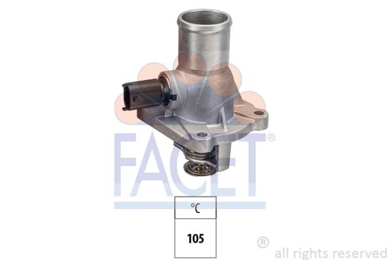 Bild von FACET Thermostat für Kühlmittel / Kühlerthermostat Made in Italy - OE Equivalent 7.8861