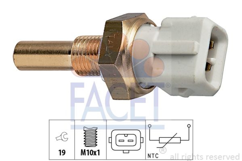 Bild von FACET Sensor, Kühlmitteltemperatur Made in Italy - OE Equivalent 7.3171