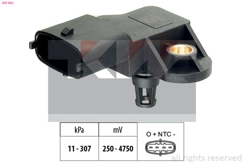 Bild von EPS 1.993.082 Luftdrucksensor, Höhenanpassung 11 307 Made in Italy - OE Equivalent FORD: FOCUS 3 Turnier, ABARTH: 500 / 595 / 695 Hatchback