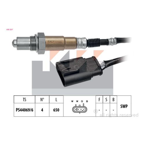 Bild von KW 498 207 Lambdasonde - Ein Qualitätsteil für präzise Abgasregelung