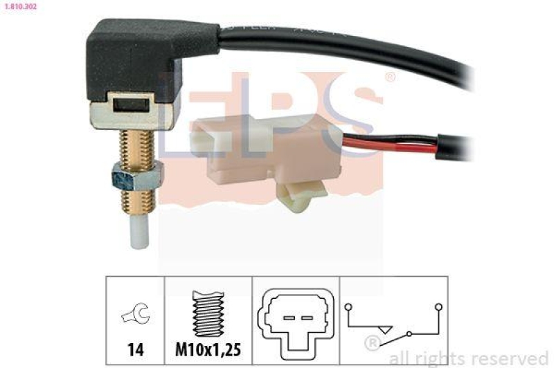 Bild von EPS 1.810.302 Schalter, Kupplungsbetätigung (GRA) Made in Italy - OE Equivalent HYUNDAI: i30 II Hatchback, KIA: cee‘d II Hatchback
