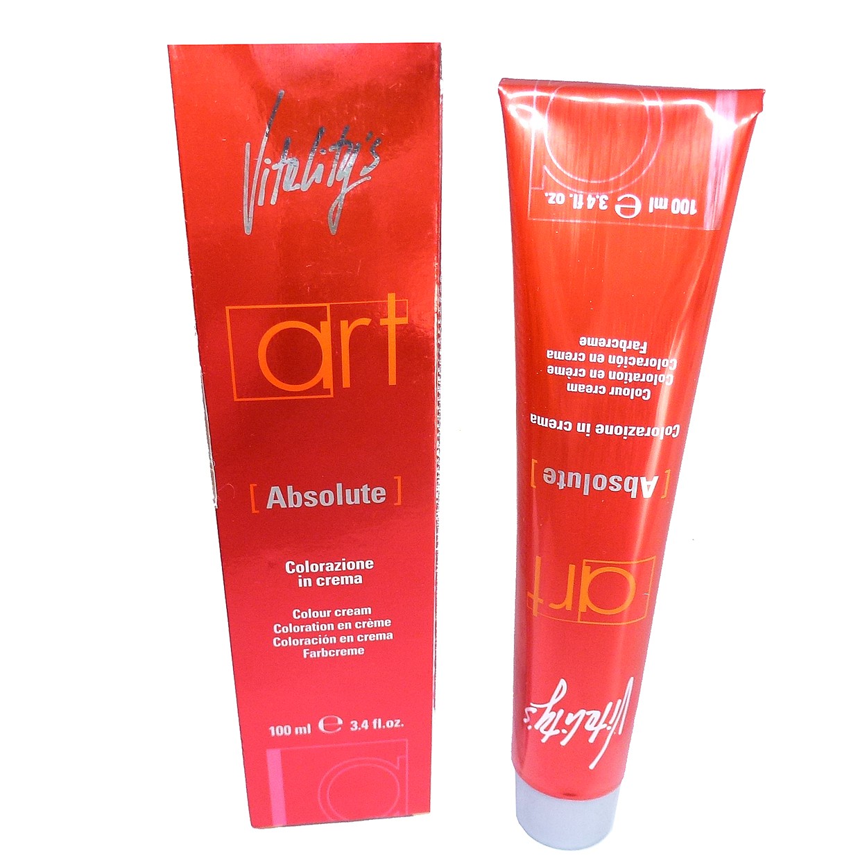 Bild von Vitality's Art Absolute Colour Cream Haar Farbe Coloration Farb Auswahl 100ml - 09/34 - Sup. Light Golden Copper