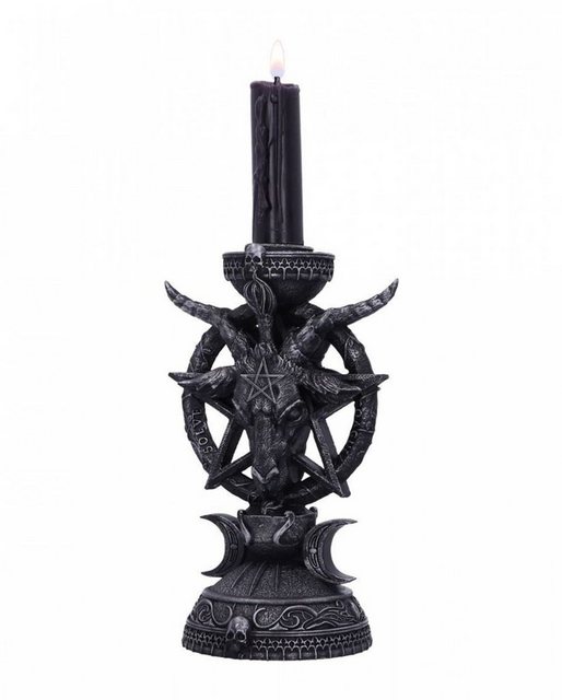 Bild von Horror-Shop Kerzenständer Gothic Kerzenhalter mit Baphomet Motiv