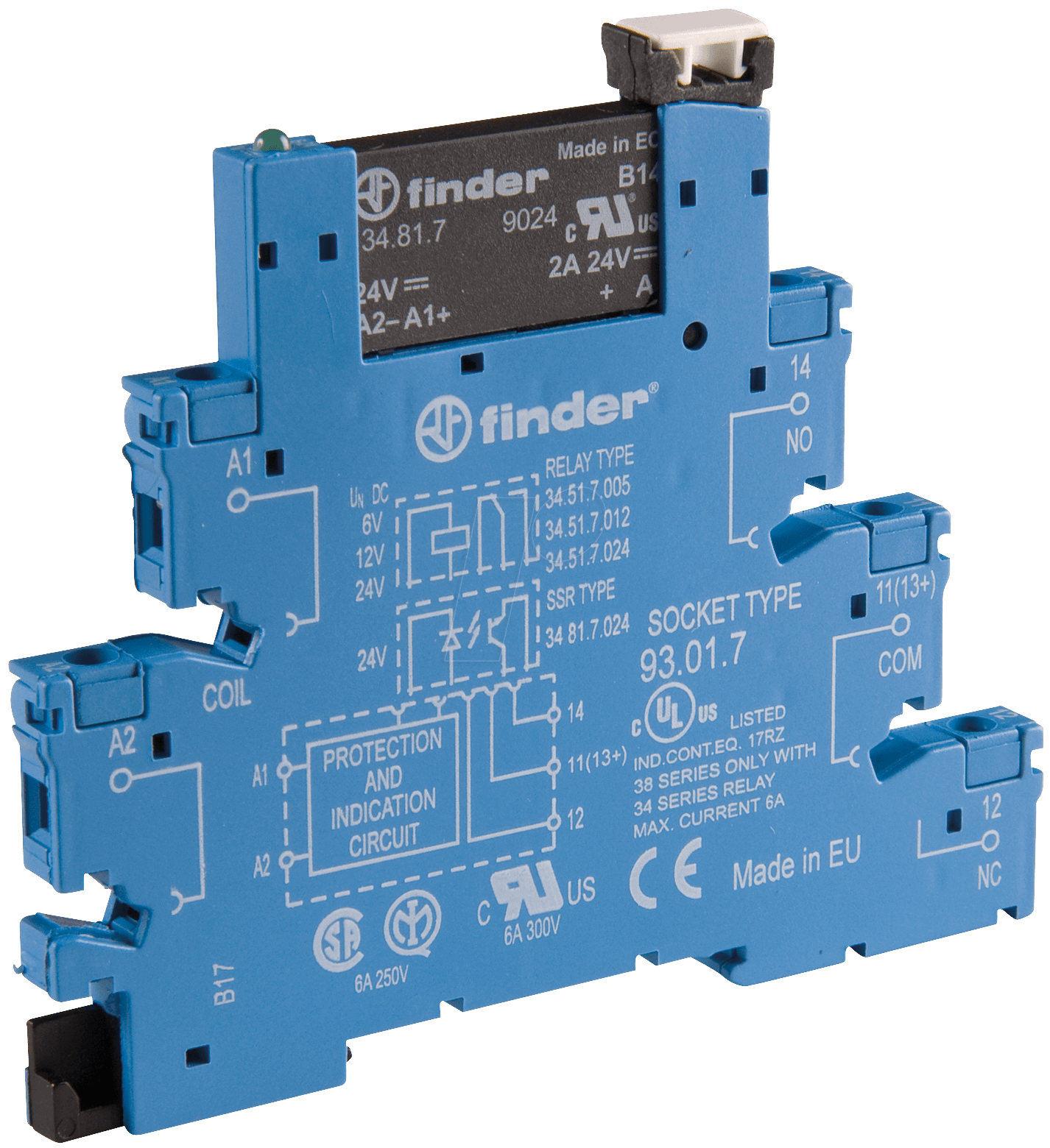 Bild von finder Zeitrelais Finder Halbleiterrelais 38.81.7.024.8240 2 A Schaltspannung (max): 24, (38.81.7.024.8240)