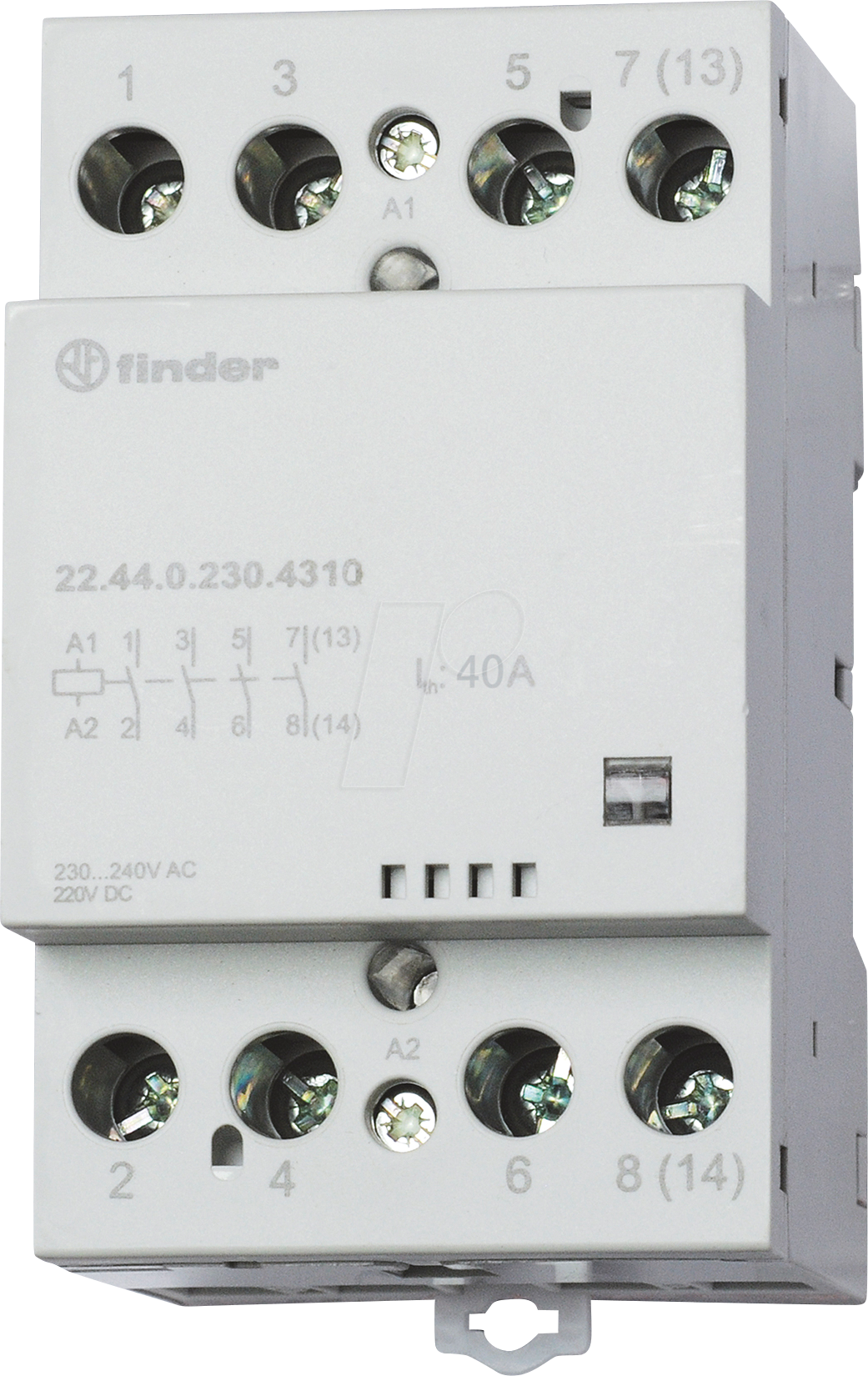 Bild von Finder 22.44.0.230.4610 Installationsschütz 2 Öffner, 2 Schließer 440 V/AC 1St.