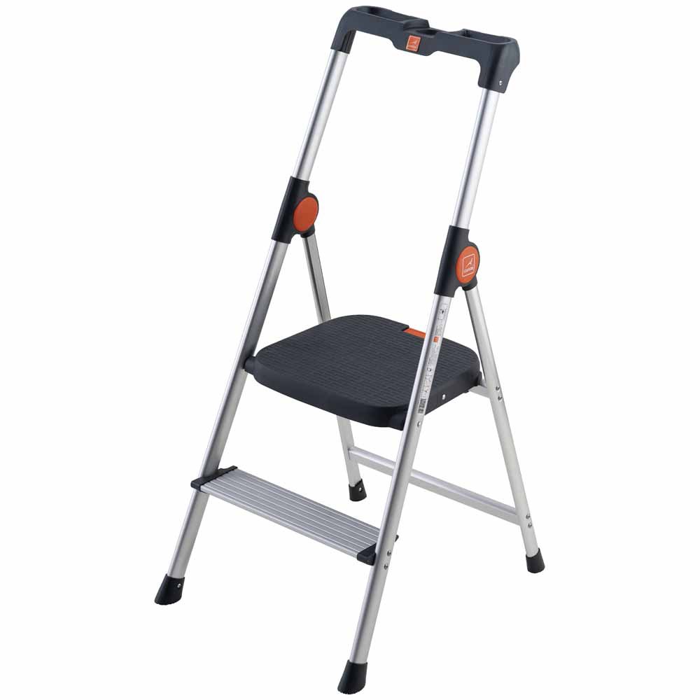 Bild von Gierre B222 Aluminium Stepladder 2 Steps Schwarz