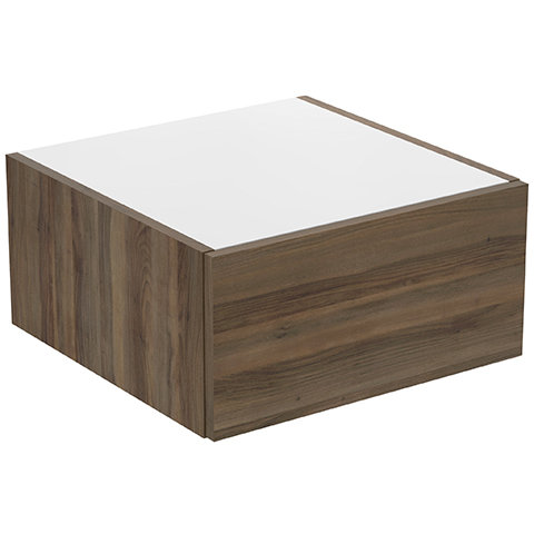 Bild von Ideal Standard Adapto Konsolen-Unterschrank, 1 Auszug, 500mm, Farbe: Walnuss Dekor