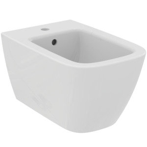 Bild von Ideal Standard i.life B Wand-Bidet, 1 Hahnloch, 355mm, mit Überlauf, T4615, Farbe: Weiß mit Ideal Plus