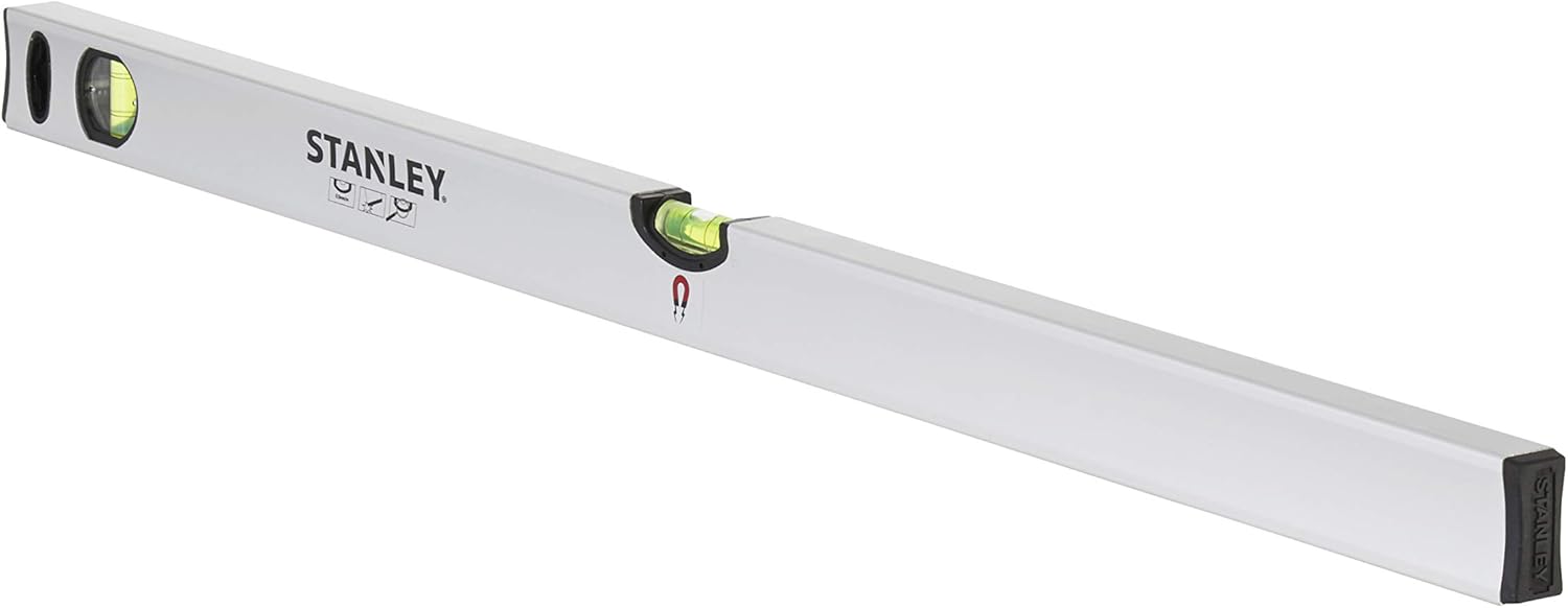 Bild von Stanley Wasserwaage Klassik (80 cm Länge, magnetisch, schlagfeste Blocklibelle, große Seitenlibelle) STHT1-43112