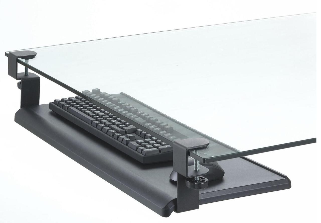 Bild von Exponent 51207 Tastatur Manager Ablage mit Tischklemme schwarz (Deutsches Tastaturlayout)